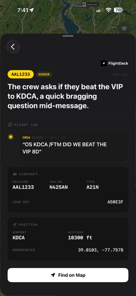 ACARS Message Detail